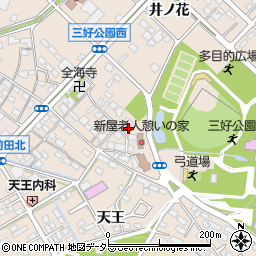 愛知県みよし市三好町池下周辺の地図