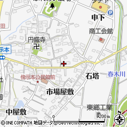 愛知県愛知郡東郷町春木市場屋敷1243周辺の地図
