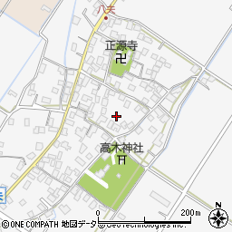 滋賀県野洲市八夫周辺の地図