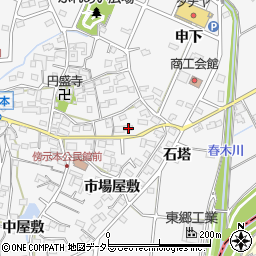 愛知県愛知郡東郷町春木市場屋敷1241周辺の地図