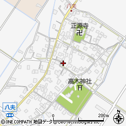 滋賀県野洲市八夫1487-2周辺の地図