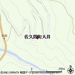 静岡県浜松市天竜区佐久間町大井周辺の地図