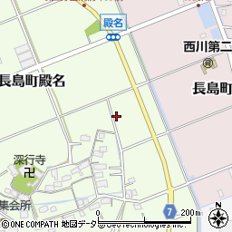 三重県桑名市長島町殿名674周辺の地図