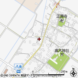 滋賀県野洲市八夫1404周辺の地図