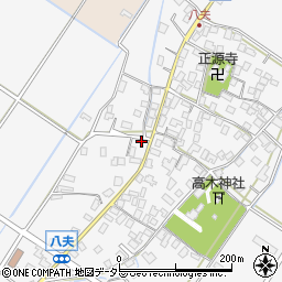 滋賀県野洲市八夫1404-3周辺の地図