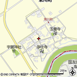 滋賀県近江八幡市東川町518周辺の地図