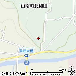 兵庫県丹波市山南町北和田1081周辺の地図