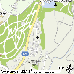 岡山県津山市大田592-16周辺の地図