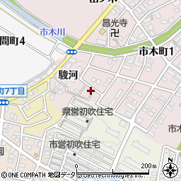 愛知県豊田市市木町駿河5-18周辺の地図