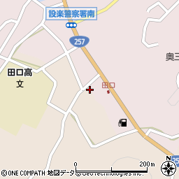 愛知県設楽町（北設楽郡）清崎（深田）周辺の地図