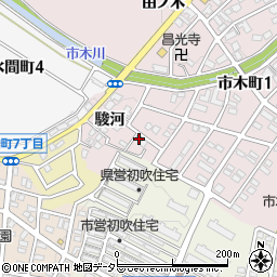 愛知県豊田市市木町駿河5-17周辺の地図