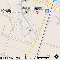 滋賀県東近江市蛇溝町749周辺の地図