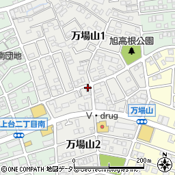 愛知県名古屋市緑区万場山周辺の地図