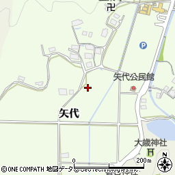 兵庫県丹波篠山市矢代周辺の地図