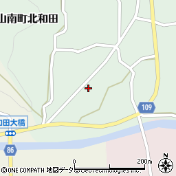 兵庫県丹波市山南町北和田1033周辺の地図