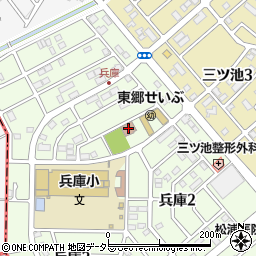 部田山コミュニティセンター周辺の地図