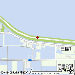愛知県海部郡飛島村服岡新田周辺の地図