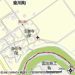 滋賀県近江八幡市東川町495周辺の地図