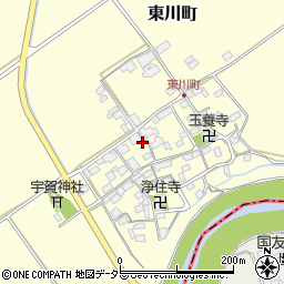 滋賀県近江八幡市東川町517周辺の地図