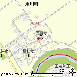 滋賀県近江八幡市東川町512周辺の地図
