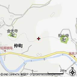 千葉県鴨川市仲町周辺の地図