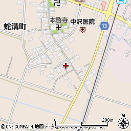 滋賀県東近江市蛇溝町750周辺の地図