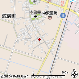 滋賀県東近江市蛇溝町750周辺の地図