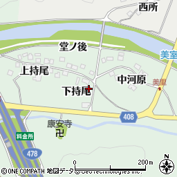 京都府南丹市八木町室河原（下持尾）周辺の地図