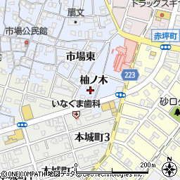 愛知県名古屋市南区笠寺町（柚ノ木）周辺の地図