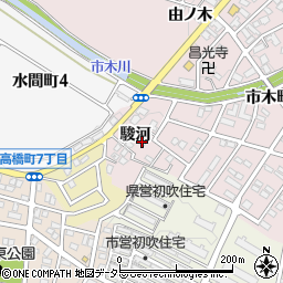 愛知県豊田市市木町駿河5-2周辺の地図