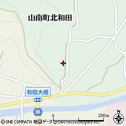 兵庫県丹波市山南町北和田1083周辺の地図