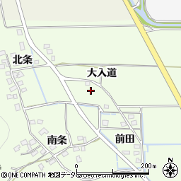 京都府南丹市八木町野条大入道周辺の地図