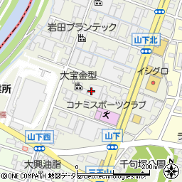 愛知県名古屋市緑区鳴海町（山下）周辺の地図
