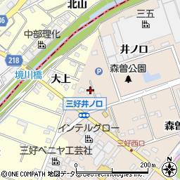 愛知県みよし市三好町井ノ口周辺の地図