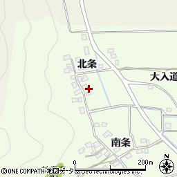 京都府南丹市八木町野条（北条）周辺の地図