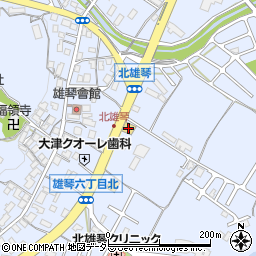 ガスト雄琴店周辺の地図