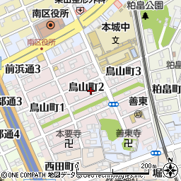 愛知県名古屋市南区鳥山町周辺の地図