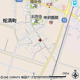 滋賀県東近江市蛇溝町746-1周辺の地図
