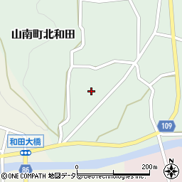 兵庫県丹波市山南町北和田1051周辺の地図