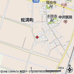 滋賀県東近江市蛇溝町629周辺の地図