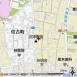 カトリック沼津教会周辺の地図