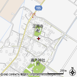滋賀県野洲市八夫1525周辺の地図