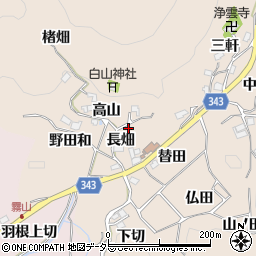 愛知県豊田市霧山町長畑12周辺の地図