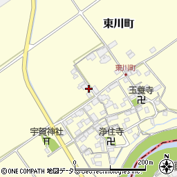 滋賀県近江八幡市東川町331周辺の地図