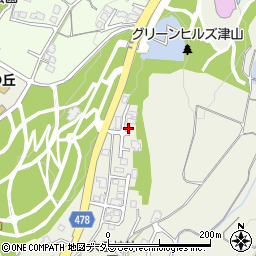岡山県津山市大田592周辺の地図
