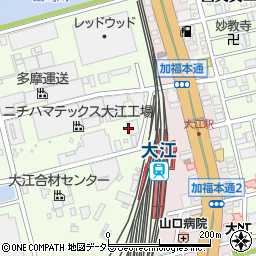ニチハマテックス株式会社大江工場周辺の地図
