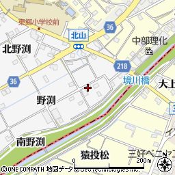 愛知県東郷町（愛知郡）春木（野渕）周辺の地図