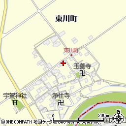 滋賀県近江八幡市東川町508周辺の地図
