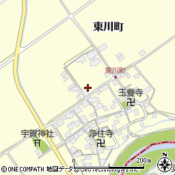 滋賀県近江八幡市東川町348周辺の地図