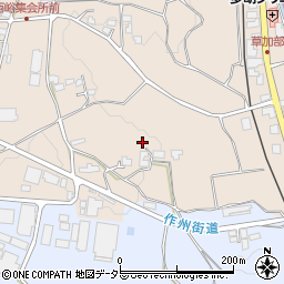 岡山県津山市草加部729-3周辺の地図